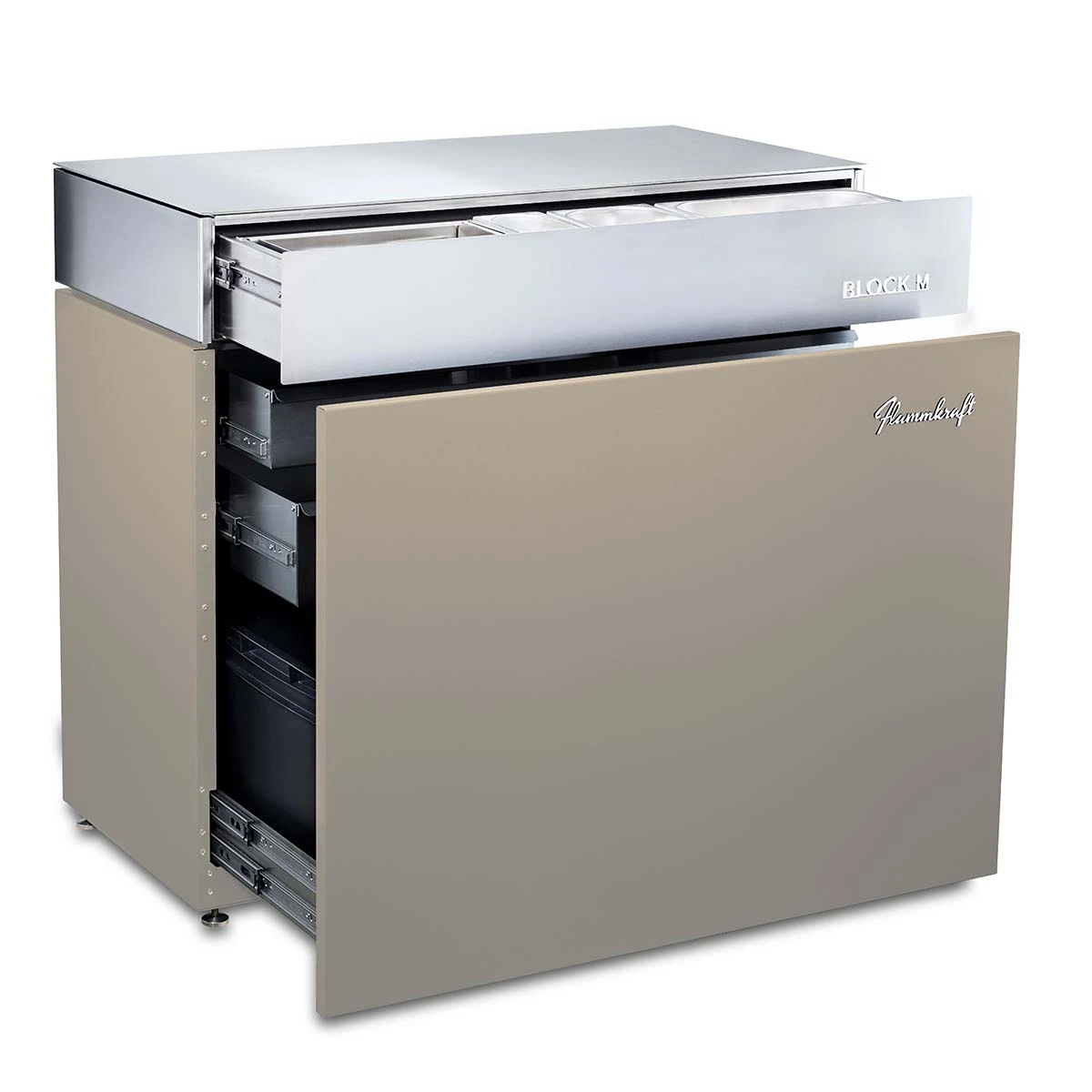 Flammkraft Block M, Taupe 3 Flammkraft Block M, Taupe – Bild 3