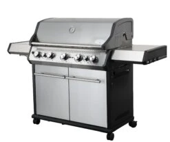 SANTOS S-518 Mit Seiten- & Heckbrenner, Edelstahl Inkl. Drehspieß, Rostheber & Silikonablage & Graviertes ZWILLING Pro Messer -Santos Verkäufe 3e0509f815c7a7afc853b8188f5dd661