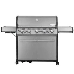 SANTOS S-518 Mit Seiten- & Heckbrenner, Edelstahl Inkl. Drehspieß, Rostheber & Silikonablage & Graviertes ZWILLING Pro Messer -Santos Verkäufe 919f1f43724fd01ab4e8231cad83e52b