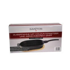 SANTOS Gusseiserne Grillpfanne, Oval Mit Abnehmbarem Griff, 36 X 19 Cm -Santos Verkäufe 98c1bbfd41980f6065f4e920b4e1f8fa