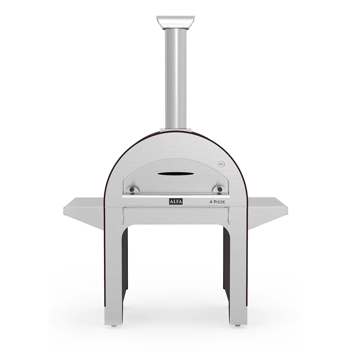 Alfa Forni Pizzaofen 4 Pizze Mit Stand, Holz, Kupfer 2 Alfa Forni Pizzaofen 4 Pizze Mit Stand, Holz, Kupfer – Bild 2