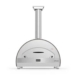 Alfa Forni Pizzaofen Classico 4 Pizze Ohne Stand, Holz, Diamond-Grau