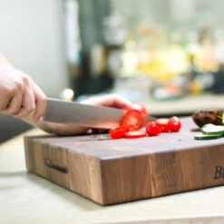 Boos Blocks Hackblock Stirnholz Classic, Walnuss 46x46x7,5 Cm -Santos Verkäufe bb hackblock stirnholz 46x46x7cm 7826a424443ee598a325d611ecf5a92d