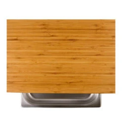 Cleenbo Classic Schneidebrett Bambus Mit Edelstahlwanne -Santos Verkäufe cleenbo bamboo gn b3d9851bc26442f78031acef572c75e5