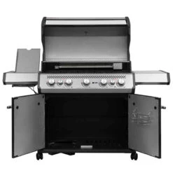 SANTOS S-518 Mit Seiten- Und Heckbrenner, Schwarz, Inkl. Drehspieß, Rostheber & Silikonablage & Graviertes ZWILLING Pro Messer -Santos Verkäufe e70e35694f5e40ae83c4650efcb9c9bd