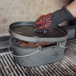 SANTOS Kastenform Oval Mit Deckel, Gusseisen, 42 X 31 Cm