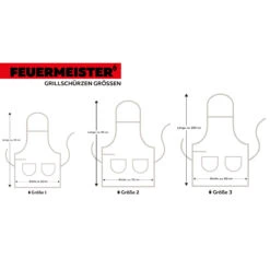 Feuermeister Lederschürze In Anthrazit Mit Taschen, Gr. 1