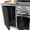 INDRAdesign Blackline Gasgrillstation Mit SANTOS Free S-410, Schwarz