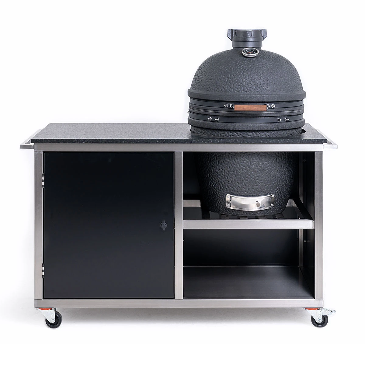 INDRAdesign Blackline Küchenmodul Für Keramikgrill Ø 60 Cm, Schwarz 4 INDRAdesign Blackline Küchenmodul Für Keramikgrill Ø 60 Cm, Schwarz – Bild 4