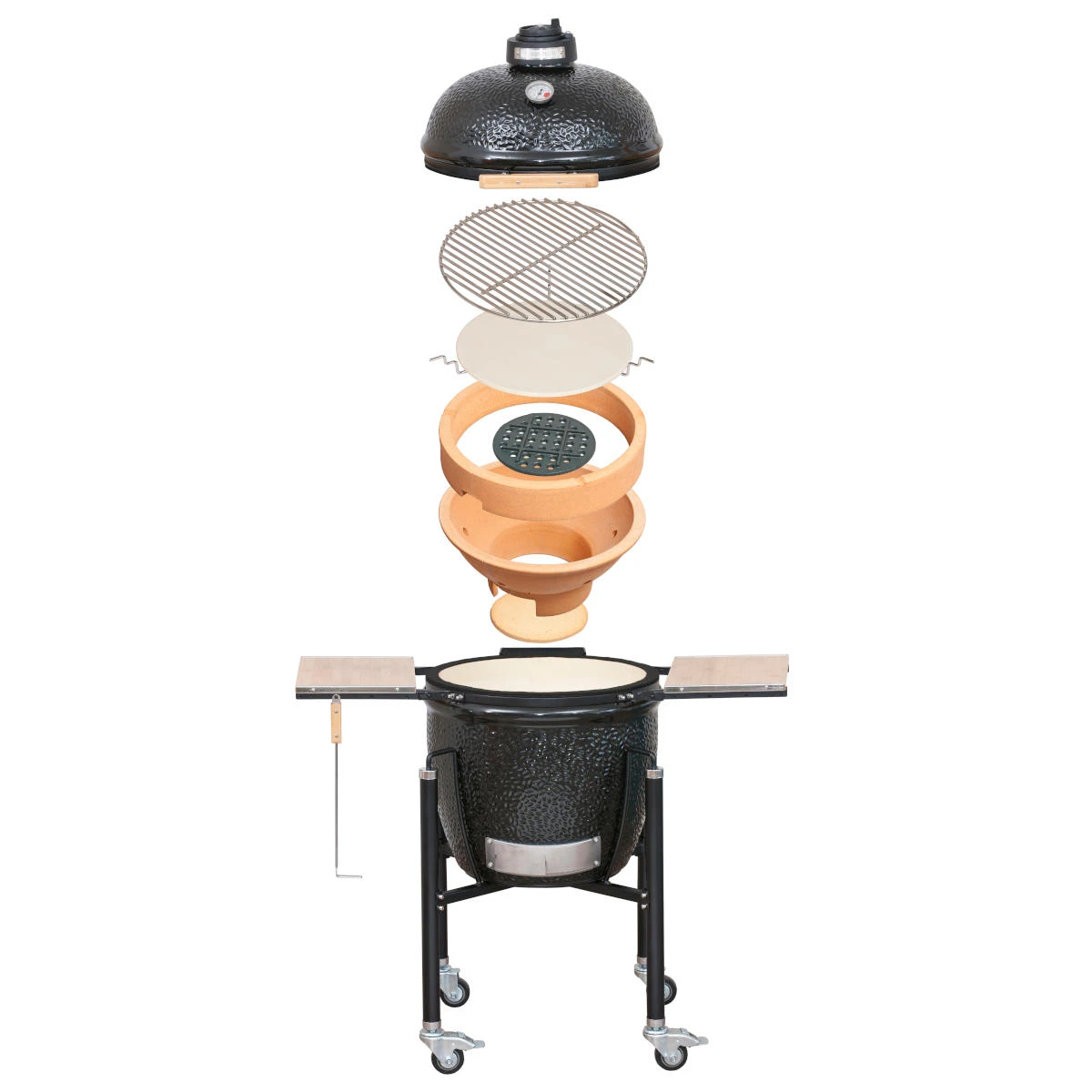 Monolith Basic Mit Gestell & Seitentische, Schwarz 2 Monolith Basic Mit Gestell & Seitentische, Schwarz – Bild 2