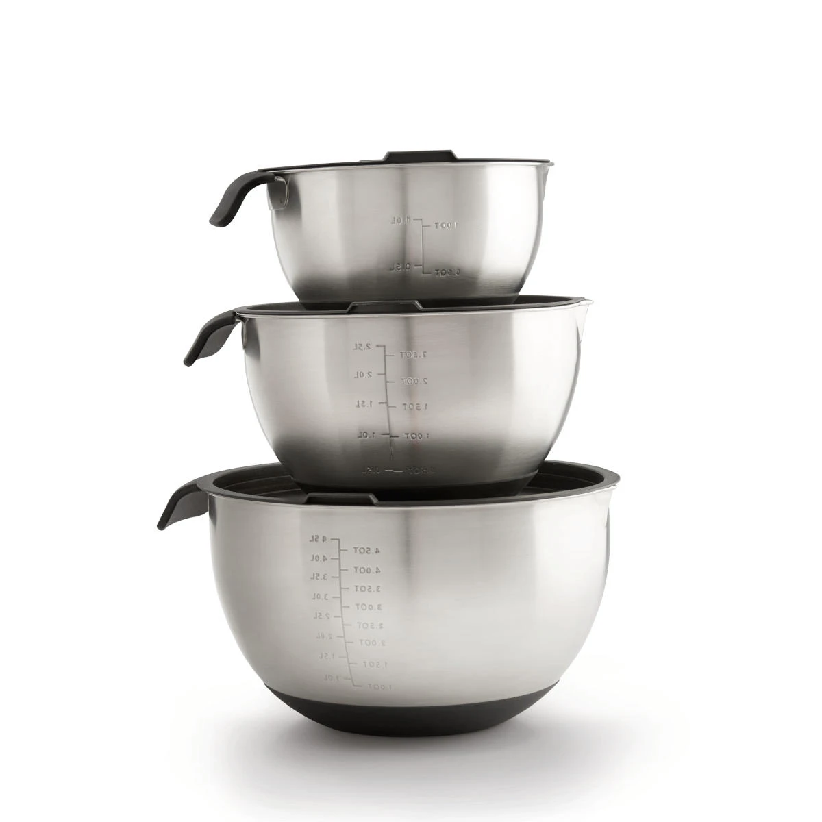 Napoleon 3er-Schüssel-Set, Edelstahl, In 3 Verschied. Größen 1 Napoleon 3er-Schüssel-Set, Edelstahl, In 3 Verschied. Größen