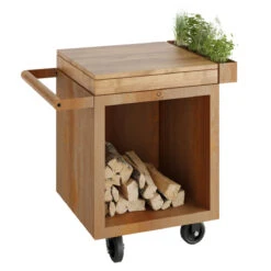 OFYR Mise En Place Table Corten 65 PRO Teakholz