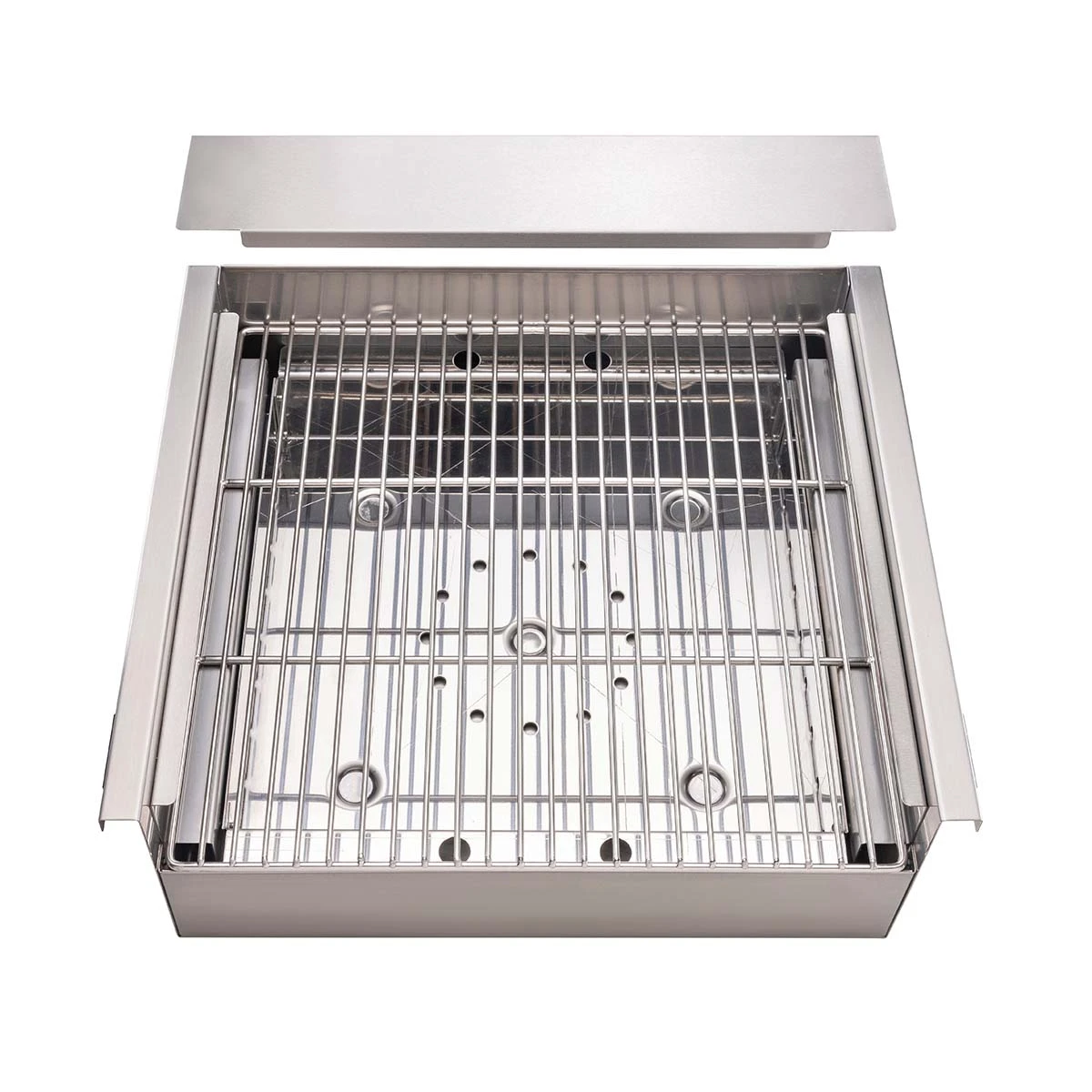 One Minute Kitchen Holzkohlegrill Einbaugrill, Edelstahl 1 One Minute Kitchen Holzkohlegrill Einbaugrill, Edelstahl