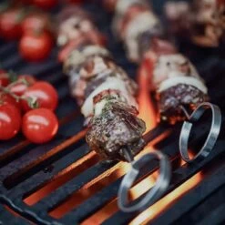 SANTOS 6-teiliges Schaschlik-Set Mit Gestell, Edelstahl