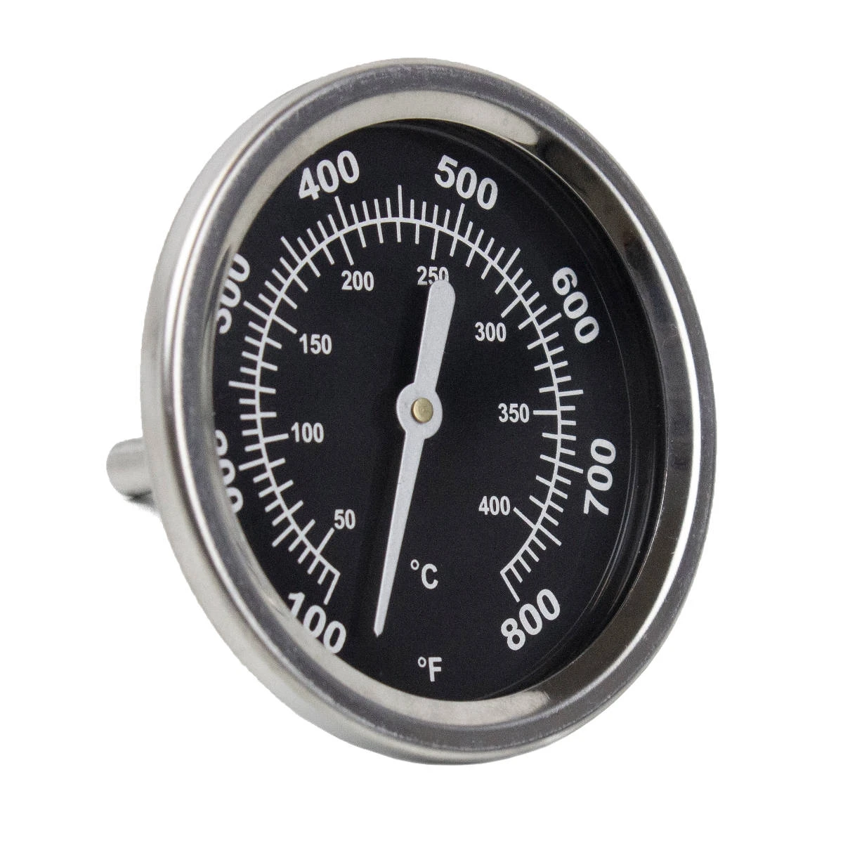 SANTOS Einbau-Deckelthermometer Für Gas- & Kugelgrills, Rund 2 SANTOS Einbau-Deckelthermometer Für Gas- & Kugelgrills, Rund – Bild 2