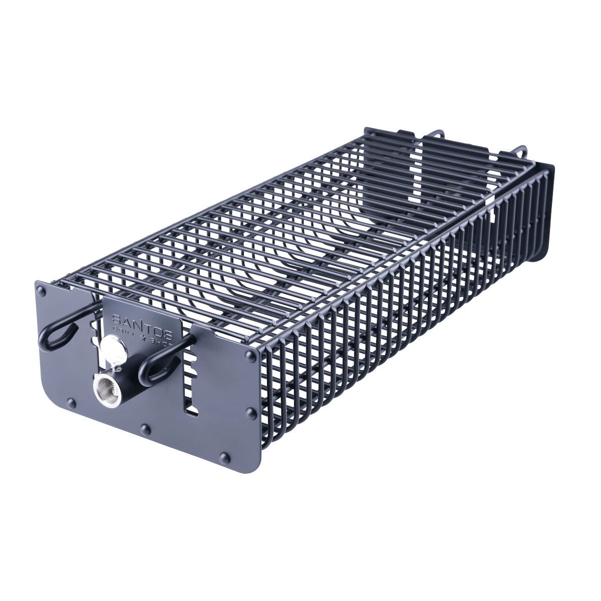 SANTOS Drehspieß-Korb Set Für Drehspieße, Grillkorb, Eckig 6 SANTOS Drehspieß-Korb Set Für Drehspieße, Grillkorb, Eckig – Bild 6