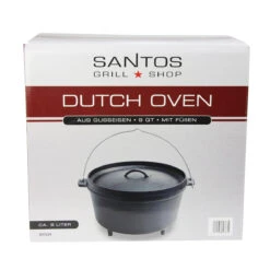SANTOS Dutch Oven Feuertopf Schmortopf Camp Oven Ca. 8 Liter / 9 Qt Mit Füßen 9 SANTOS Dutch Oven Feuertopf Schmortopf Camp Oven Ca. 8 Liter / 9 Qt Mit Füßen -Santos Verkäufe santos dutch oven feuertopf schmortopf camp oven ca 8 liter 9 qt mit fue en e1aeeac66d3e3ea60ce90ca52982876d