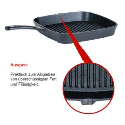 SANTOS Gusseiserne Grillpfanne, 23 X 23 Cm -Santos Verkäufe santos gusseiserne grillpfanne gr 23 x 23 cm 19ec5420bac4f91faf49f7915068ab1a