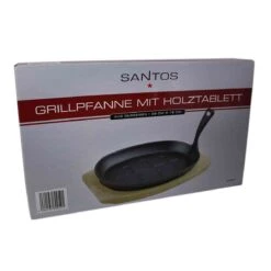 SANTOS Pfanne Gusseisen Inkl. Tablett & Griff, 27,3 X 18,7 Cm -Santos Verkäufe santos pfanne gusseisen inkl tablett griff 27 3 x 18 7 cm 3ca96439cdb27181751fb2546fb8f243