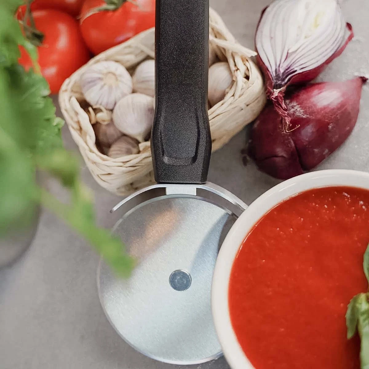 SANTOS Pizzaschneider, Edelstahl 1 SANTOS Pizzaschneider, Edelstahl