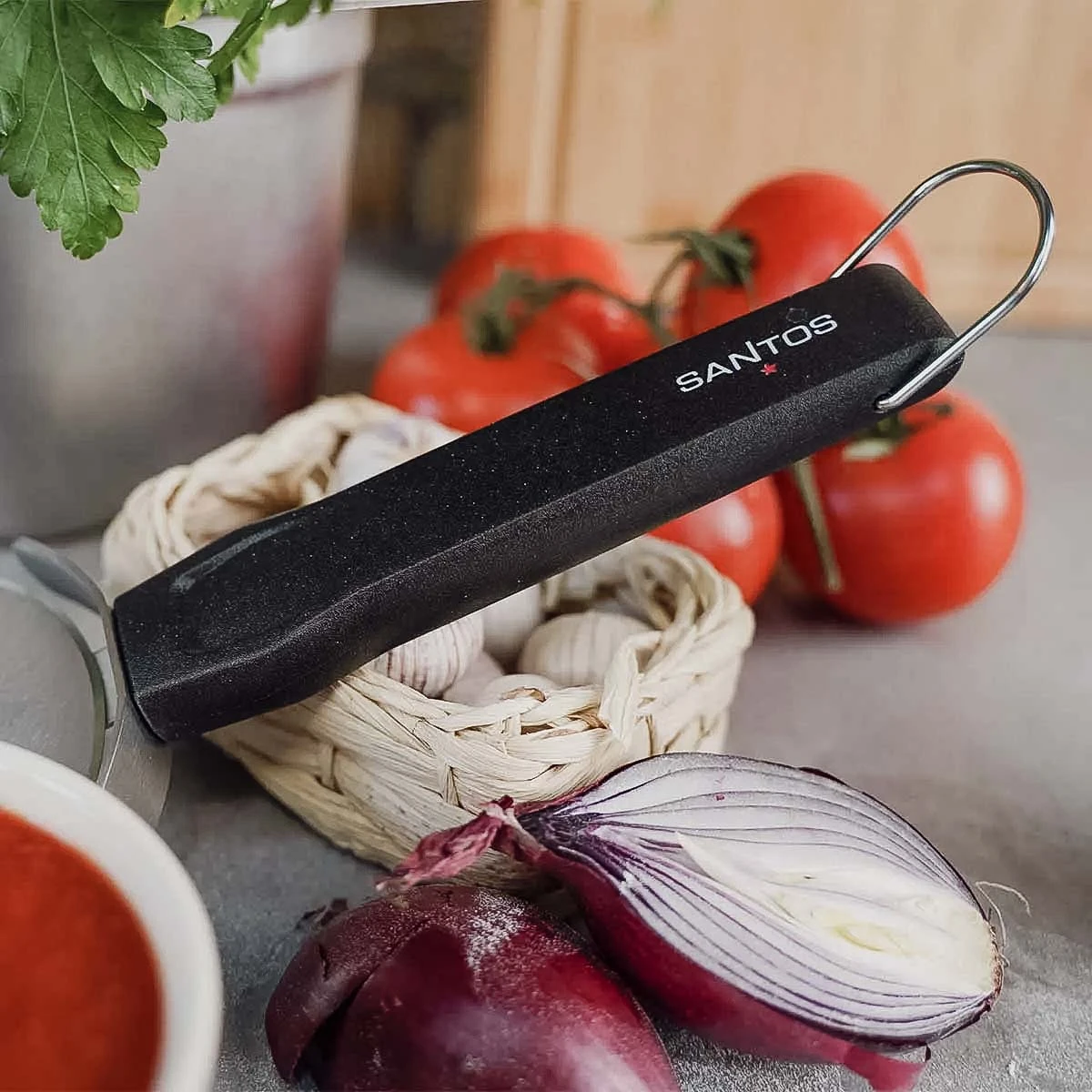 SANTOS Pizzaschneider, Edelstahl 2 SANTOS Pizzaschneider, Edelstahl – Bild 2