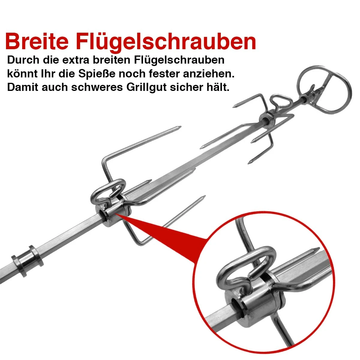 SANTOS Premium Drehspieß Für Napoleon Rogue 525er 3 SANTOS Premium Drehspieß Für Napoleon Rogue 525er – Bild 3