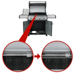 Neue Veröffentlichungen 11 SANTOS S-401 Mit Seitenkocher, Edelstahl