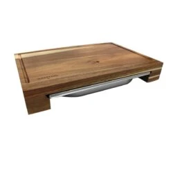 SANTOS Schneidebrett Akazie Mit Edelstahl-Auffangschale -Santos Verkäufe santos schneidebrett mit edelstahl auffangschale c9177ef10fed1526c8594b8611a3b96b