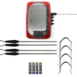 SANTOS Smart BBQ Thermometer, Steuerung Per App – 4 Temperaturfühler, Bluetooth 14 SANTOS Smart BBQ Thermometer, Steuerung Per App – 4 Temperaturfühler, Bluetooth -Santos Verkäufe santos smart bbq thermometer bluetooth b8af46fc94340382c0e5cbd7eead9f5c